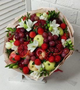 Bouquet of fruits and freesia №861