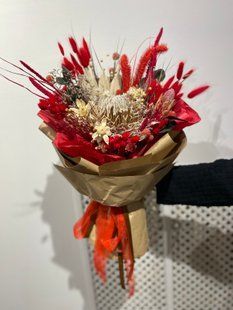 Bouquet of dried protea flowers №48