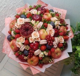 Bouquet of fruits and flowers №8
