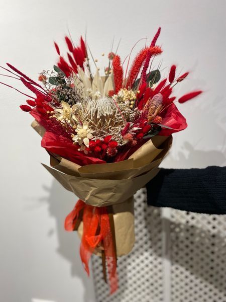 Bouquet of dried protea flowers №48