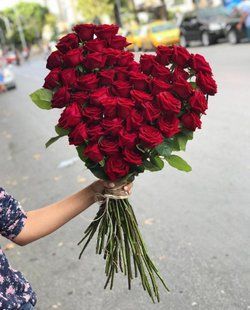 Heart of 55 red roses №460