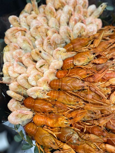 Heart-shaped bouquet of crayfish №38