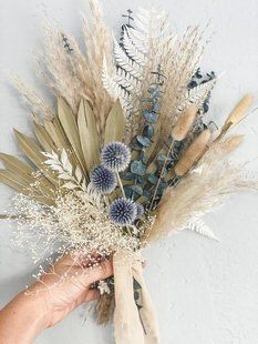 Bouquet of dried flowers with eucalyptus №2