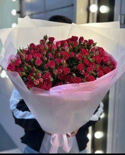 Красные кустовые розы 88038 фото