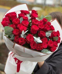 Bouquet of 49 red roses №572