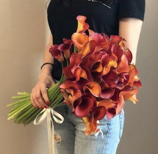 Orange callas, 51 pcs. №28