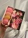 Box with flowers and macaroons №42