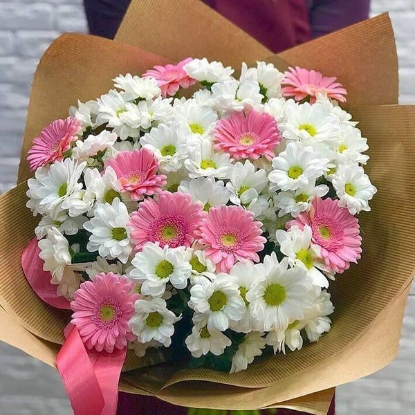 Bouquet of chrysanthemums with gerbera №6