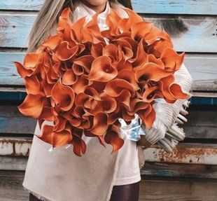 Orange callas, 75 pcs. №29