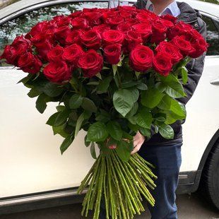 101 red roses "Premium" №534