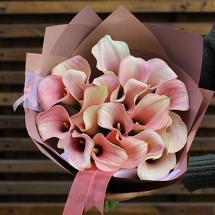 Pink callas, 21 pcs. №33