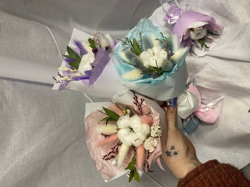Mini bouquet of dried flowers №21