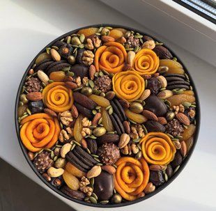 Box of dried fruits and sweets