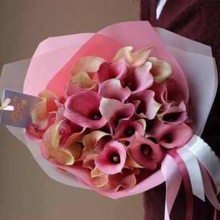 Pink callas, 39 pcs. №34