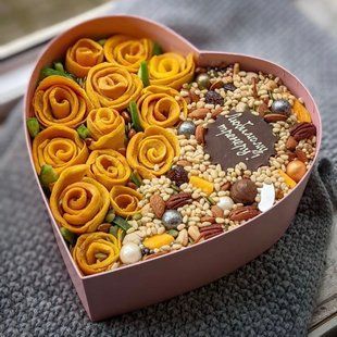 Box of dried fruits and nuts