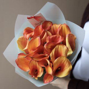 Orange callas, 19 pcs. №36