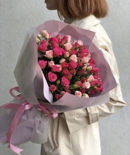 Bouquet of pink spray roses №511