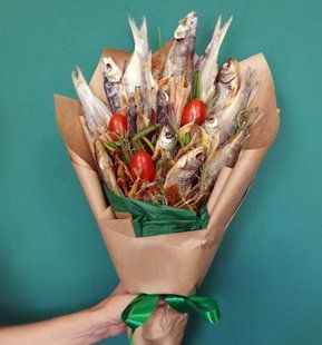 Men's edible bouquet of fish №7