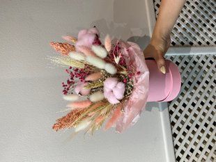 Композиция с розовым хлопком №48 88126 фото