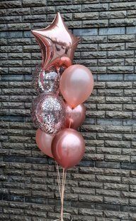 Set of balloons "Rose gold" №436