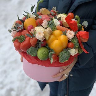 Подарункова коробка з овочами №14 00021 фото